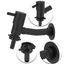 Ver imagem 2 de Torneira Link Preto/Black Tanque/jardim Parede C/ Bico Metal