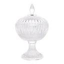 Ver imagem 2 de Potiche Decorativa Cristal com Pé Queen 14x22cm - Wolff