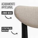Ver imagem 3 de Kit 6 Cadeira de Jantar Madeira Maciça Floripa Estofada Premium Ergonomica Confortável Di Franco