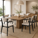 Ver imagem 1 de Kit 6 Cadeira de Jantar Madeira Maciça Floripa Estofada Premium Ergonomica Confortável Di Franco