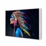 Quadro Canvas Indian Mix Cult 60X40Cm Slim Branca D009 - 1