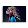 Quadro Canvas Indian Mix Cult 60X40Cm Slim Branca D009 - 3