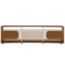 Ver imagem 6 de Rack Tv 86 Pol 220cm com 2 Portas Reno Cedro/off White A09 - Mpozenato