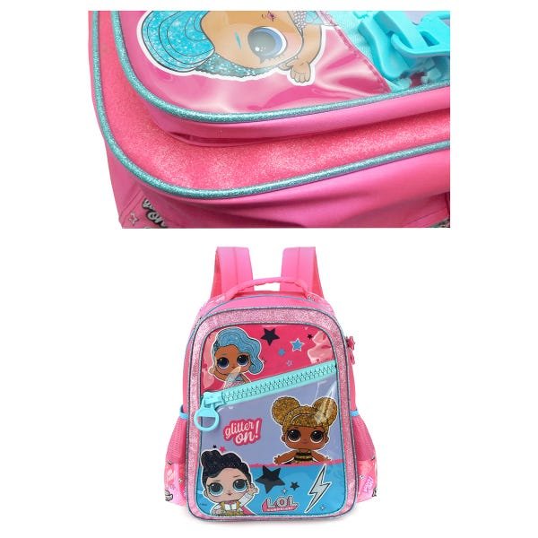 Kit Mochila Infantil Lol Surprise+ Lancheira+ Estojo 100Pens ...