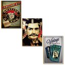 Ver imagem 1 de Kit 03 Placas Mdf Barbearia Studio Vintage Decoração Br36