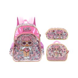 Kit Mochila Infantil Lol Surprise Rosa + Lancheira E Estojo - 1 Kit Mochila Infantil Lol Surprise Rosa + Lancheira E Estojo - 1