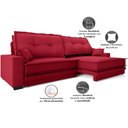 Ver imagem 7 de Sofá Palermo 2,00m Assento Retrátil e Reclinável Velosuede Vermelho - Netsofás
