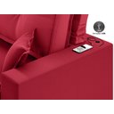 Ver imagem 6 de Sofá Palermo 2,00m Assento Retrátil e Reclinável Velosuede Vermelho - Netsofás