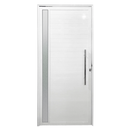 Ver imagem 1 de Porta Pivotante Branco C/ Puxador / Vidro L-25mm