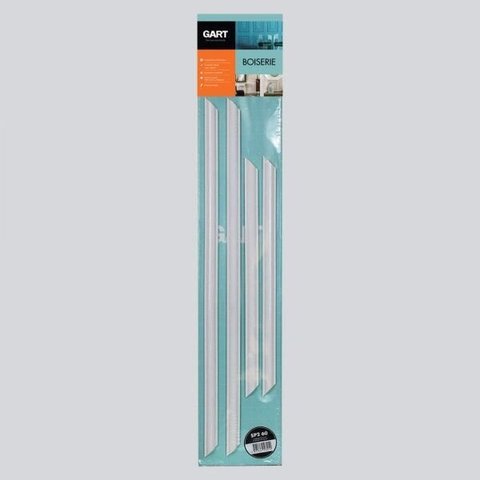 Kit Boiserie de Poliuretano SP2 100x80cm Branco Gart