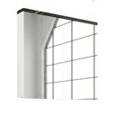 Ver imagem 4 de Armário Espelheira de Banheiro 90cm 02 Portas Ref 920 Cewal - Portoro/branco