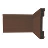 Rodapé Nobre De Pvc 7Cm x 2,40M Marrom:Marrom - 1