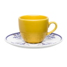 Xícara de Chá Amarela 200ml com Pires Lisboa Oxford - 1