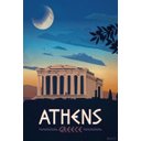 Ver imagem 3 de Kit 3 Placas Decorativas Vintage Viagens Países Mdf