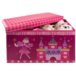 Baú Puff Caixa Organizadora Infantil Princesa Rosa Kangur - 4