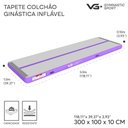 Ver imagem 7 de Tapete Colchão Ginástica Inflável 3 Metros com Bomba Elétrica Vg Plus Roxo 110v