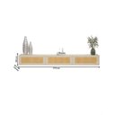 Ver imagem 5 de Rack Nicho Modulo Suspenso 3 Portas Palina 2170 Off-white