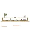 Ver imagem 6 de Rack Nicho Modulo Suspenso 3 Portas Palina 2170 Off-white