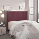 Ver imagem 3 de Cabeceira Queen Anya para Cama Box Estrutura Mdf-mdp Veludo Púrpura Loja Sheep