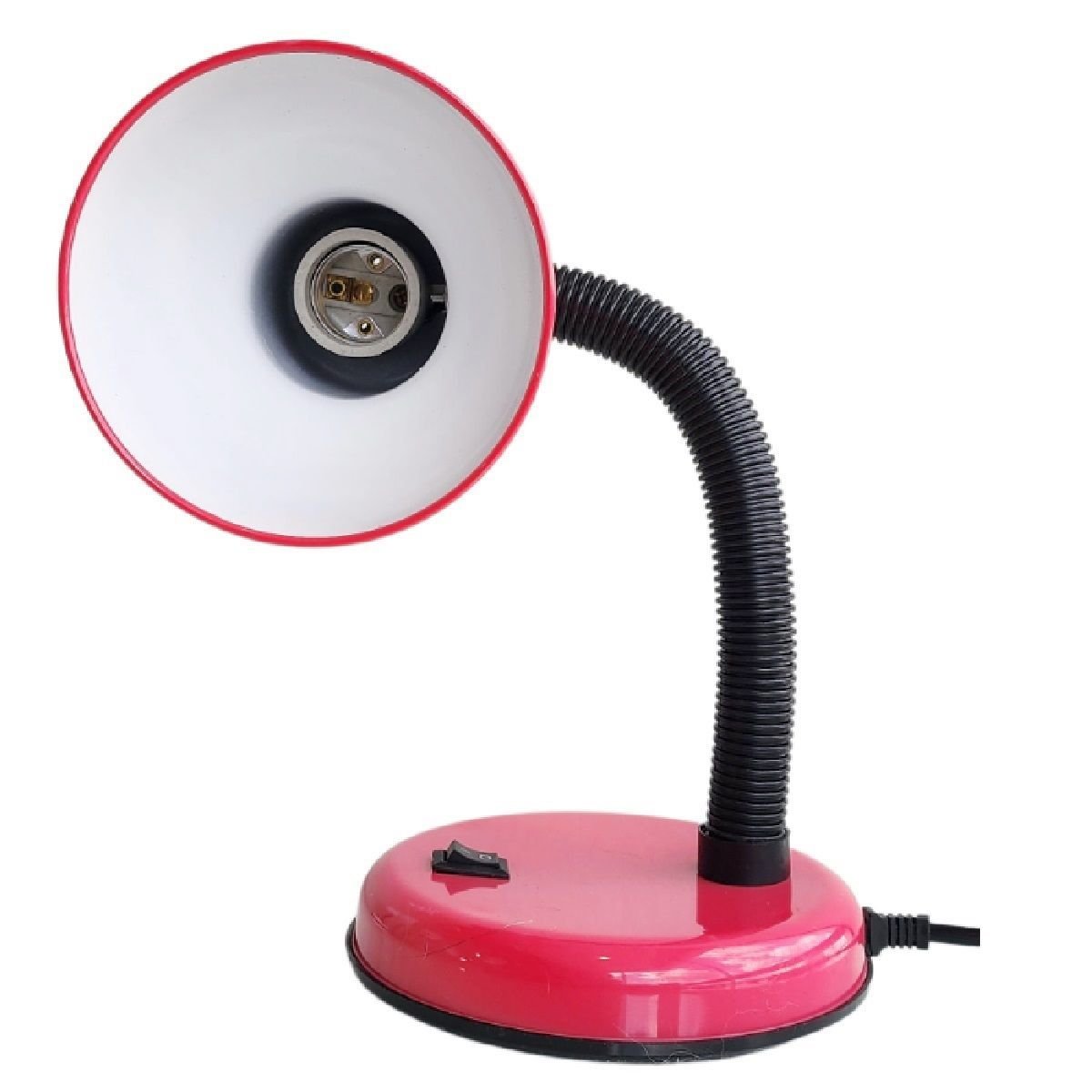 Ver mais imagens de Luminária Mesa Abajur 35cm Articulada Flexível Pt-06: Rosa