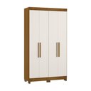Ver imagem 4 de Guarda Roupa Casal 4 Portas C/Pés Gênova Freijó C/Areia