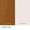 Ver imagem 2 de Guarda Roupa Casal 4 Portas C/Pés Gênova Freijó C/Areia