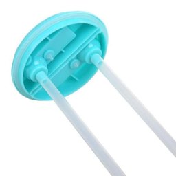 Garrafa De Canudo Duplo 2 Compartimento Com Tampa 2 Em 1 Azul - 3