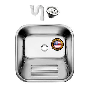Tanque Inox 40x34 American Steel - Sobrepor e Embutir