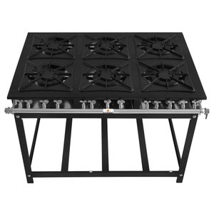 Fogão Super 40 Kenok 6 Bocas Duplas Baixa Pressão Fbsu6b.141