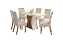 Ver imagem 1 de Mesa Jantar Luiza 160 6 Cadeiras Bella Linho - Henn
