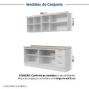 Ver imagem 4 de Cozinha Planejada 4 Peças 2 Aéreos 2 Balcões com Tampo Marselha CabeCasa MadeiraOriginals Branco