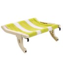 Ver imagem 6 de Cama Suspensa Janela Gato Pet Luxo Veludo Confortavel Rede Descanso Visao Panoramica Caminha Anti Es