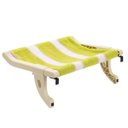 Ver imagem 1 de Cama Suspensa Janela Gato Pet Luxo Veludo Confortavel Rede Descanso Visao Panoramica Caminha Anti Es