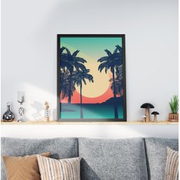 Quadro Decorativo Moldura Preta 30x40cm Summer - 1