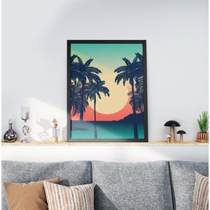 Quadro Decorativo Moldura Preta 30x40cm Summer