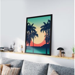 Quadro Decorativo Moldura Preta 30x40cm Summer - 2