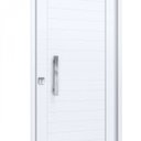 Ver imagem 4 de Porta de Alumínio Lambri 215x95cm com Puxador de 40 cm Lucasa Alumínio Branco