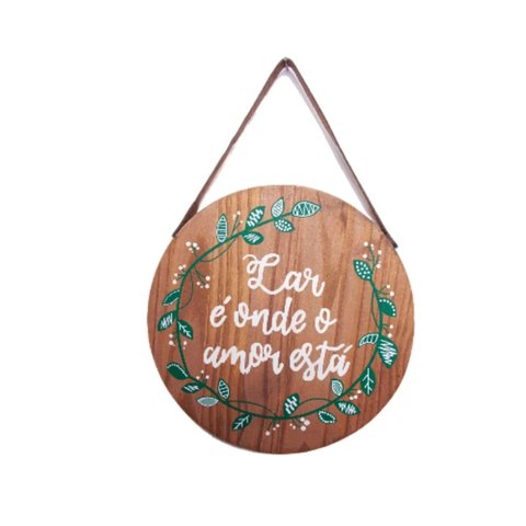 Quadro Decorativo Madeira Pinus Vários Modelos 28x28 Parede Cor:lar