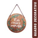 Ver imagem 2 de Quadro Decorativo Madeira Pinus Vários Modelos 28x28 Parede Cor:lar