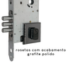 Fechadura Rolete Magnético Alta Segurança Pado Grafite 55mm Fech Zm Rq4 201-55arme Ctl-55 Gp - 4