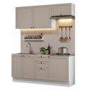 Ver imagem 2 de Armário de Cozinha Compacta 180 Cm Branco/crema Vik Madesa 01