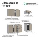 Ver imagem 4 de Armário de Cozinha Compacta 180 Cm Branco/crema Vik Madesa 01