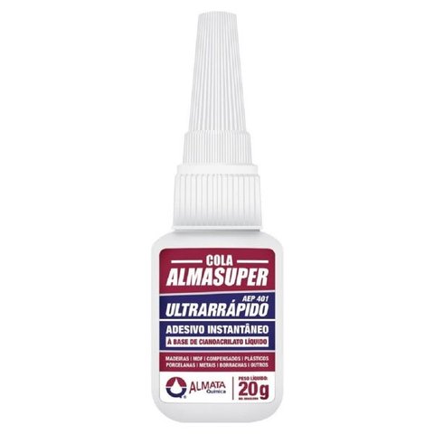 Cola Instantanea Almasuper 20g Ultra Rapido Adesivo