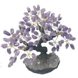Árvore Ametista 24 Galhos E 120 Pedras - Altura 18 Cm - 1