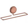 Toalheiro Lavabo Porta Toalha Rosto 25CM C/ Adesivo Cobre Acetinado Future - 1