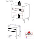 Ver imagem 5 de Balcão de Cozinha para Cooktop 70 cm Multimóveis Veneza GW 1 Porta 1 Gaveta Branco
