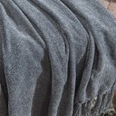 Ver imagem 2 de Manta P/ Sofá - Boras Chenille - 2 Lugares - 1,70m X 1,25m - Cinza - Niazitex Dohler
