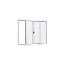 Ver imagem 1 de Janela de Aluminío Correr 100x200cm 4 Folhas com Vidro Lucasa Ideale Branco