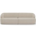 Ver imagem 3 de Sofá 4 Lugares Curvo Orgânico com 02 Poltronas para Sala Living 280cm Barolo L06 Linho Bege Escuro -