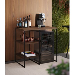 Aparador Industrial para Cervejeira com 2 Prateleiras